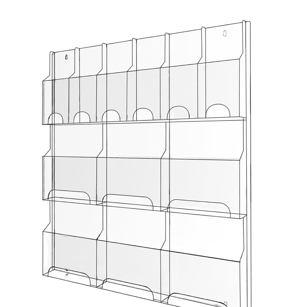 Clear Wall-Mounted File Organizer